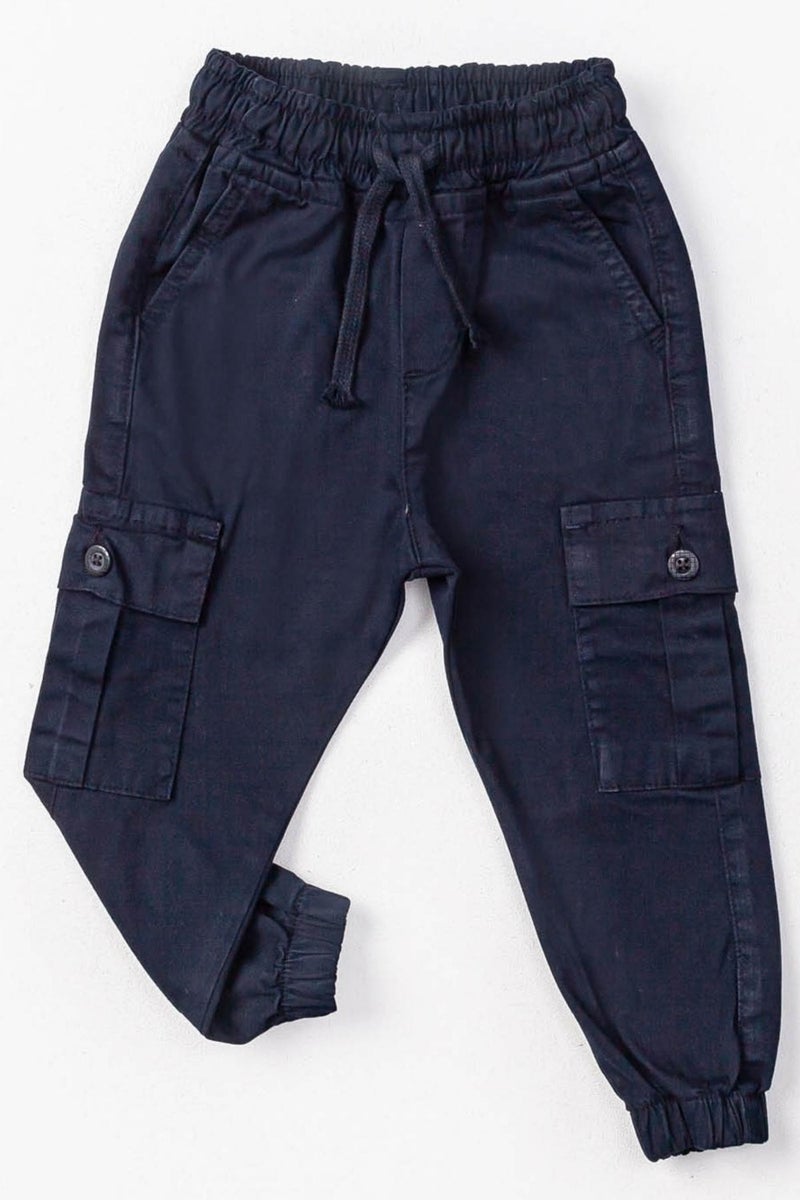 Gold Class Kidswear Elastic Waist and Leg Cargo Pocket Jogger Boy Trousers  - Image 1