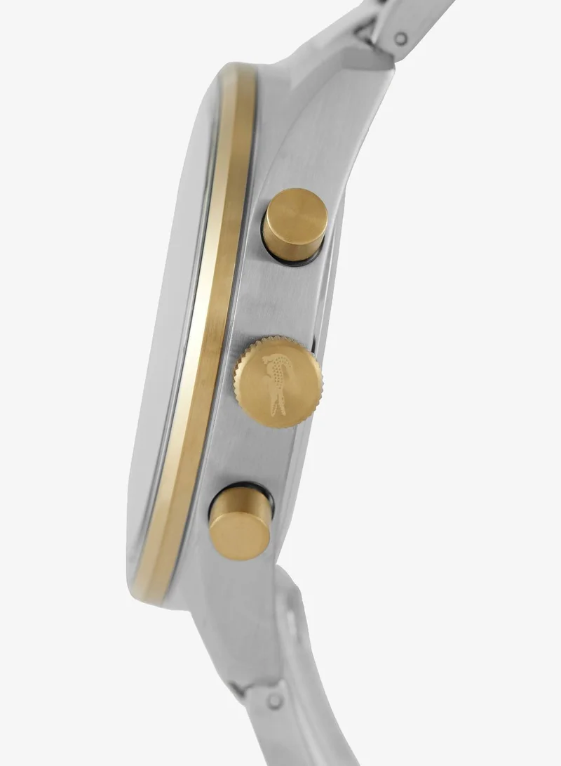Lacoste  Boston Collection Chronograph Quartz Watch For Men With Two-Tone Stainless Steel Bracelet - 2011348 for Men | Best Price UAE