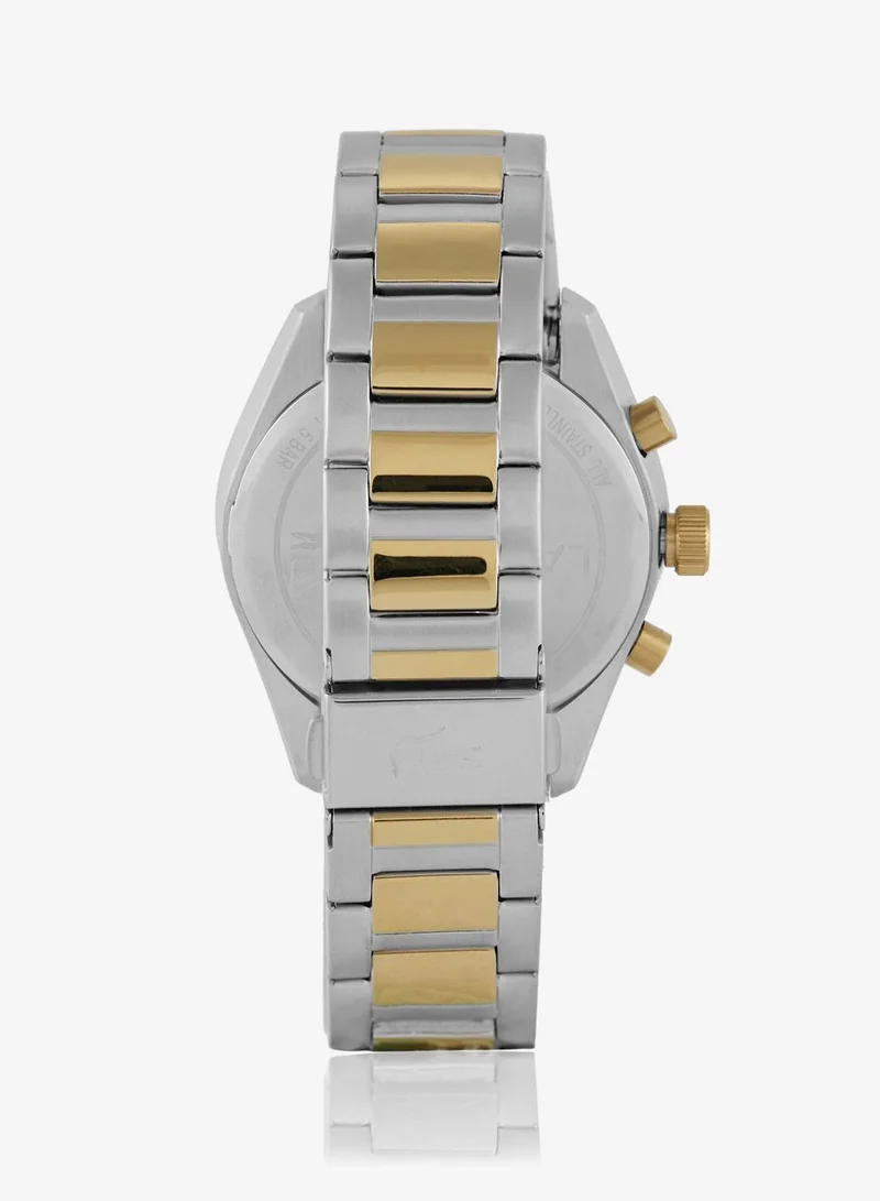 Lacoste  Boston Collection Chronograph Quartz Watch For Men With Two-Tone Stainless Steel Bracelet - 2011348 for Men | Best Price UAE