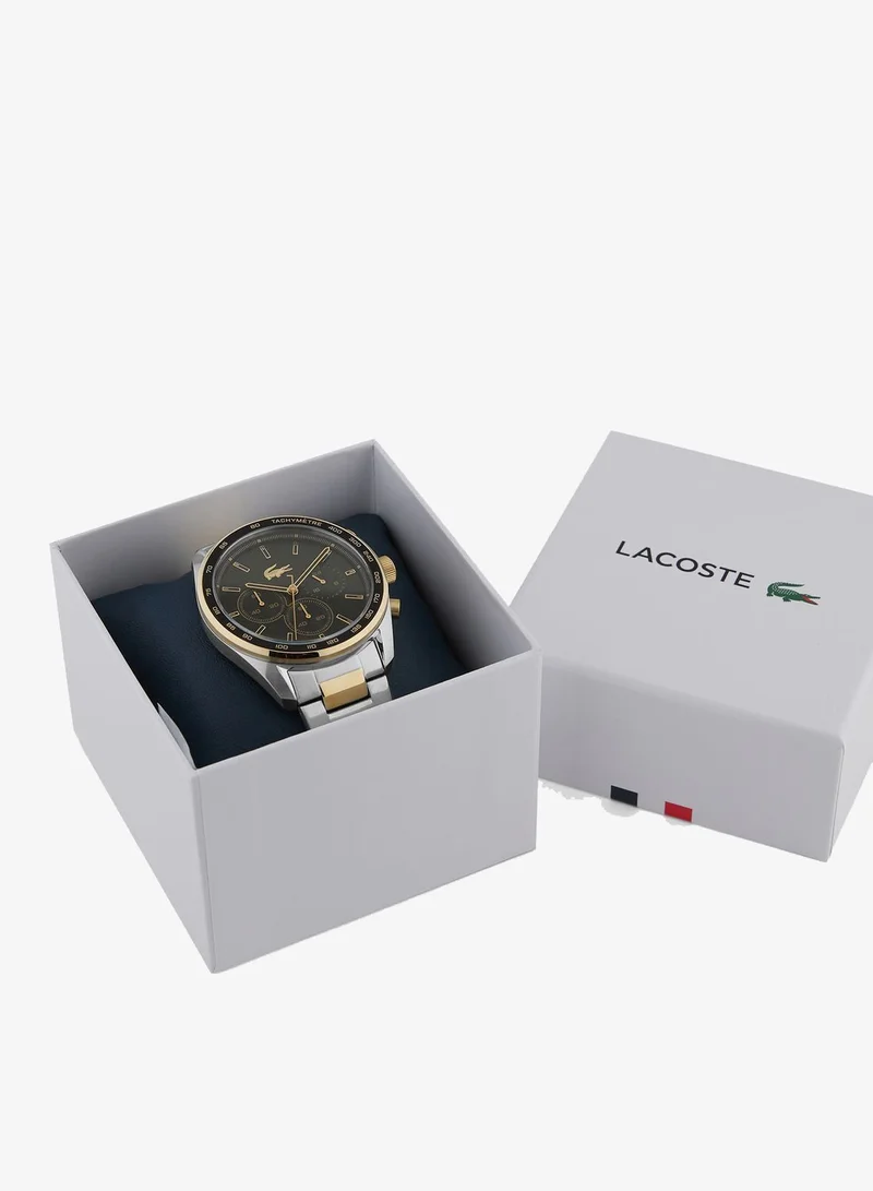 Lacoste  Boston Collection Chronograph Quartz Watch For Men With Two-Tone Stainless Steel Bracelet - 2011348 for Men | Best Price UAE