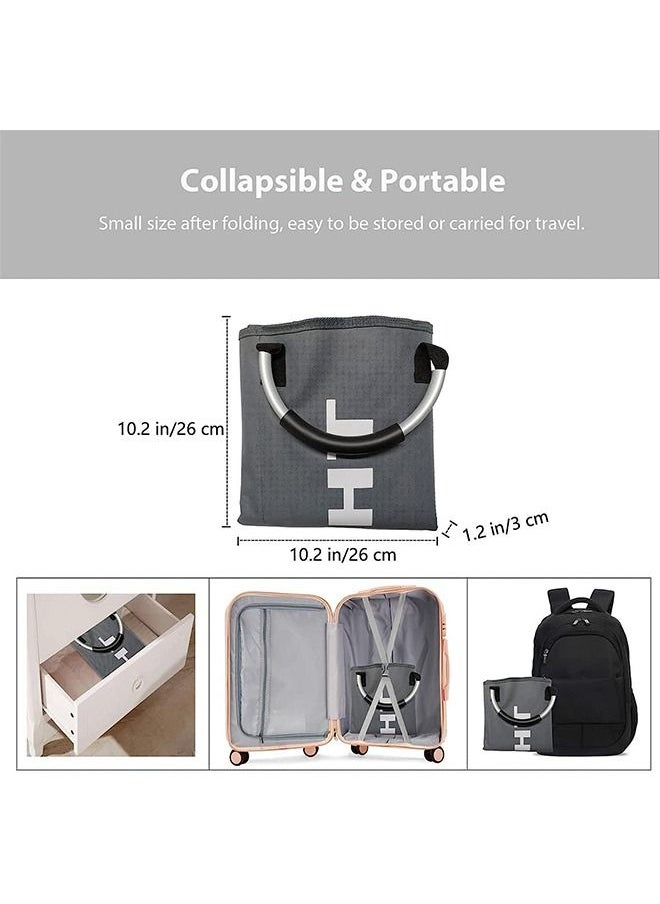 Generic - Laundry Basket Laundry Hamper Storage Basket Dirty Clothes Large Laundry Bag Clothes Basket Laundry Bin Collapsible with Aluminum Frame Washing Storage 3 Compartment Oxford Cloth Laundry Bag - Image 1