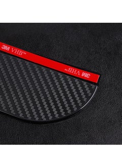 Generic 2PCS Car Side Rear View Mirror Rain Eyebrow Visor Carbon Fiber Look Sun Shade Snow Guard Weather Shield Cover Auto Accessories  - Image 4
