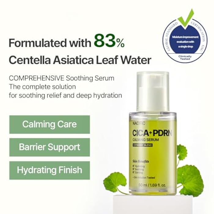 NACIFIC Cica PDRN Calming Serum 1.69 fl oz 50ml, Centella Asiatica, Soothing, Hydrating Barrier Repair for Sensitive Skin, Redness Relief, Korean Skincare, Stocking Stuffers, Christmas Gifts for Women - Image 2