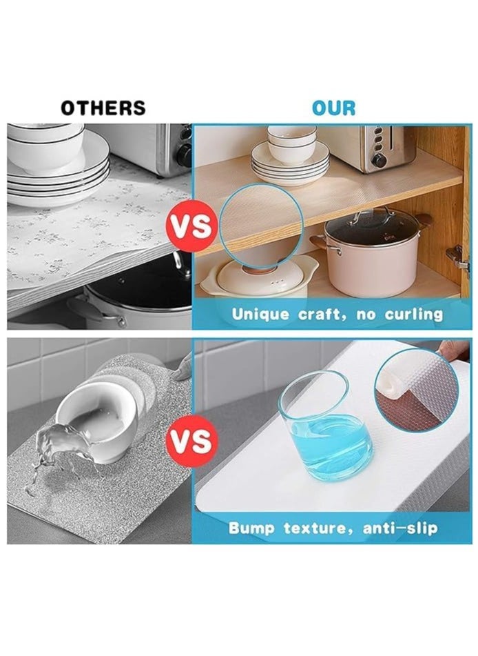 Spaceshoop Waterproof Kitchen Drawer Liner Mat, Non-Slip Cabinet Shelf Protector, Moisture-Proof and Oil-Resistant (45cm*5m)  - Image 5