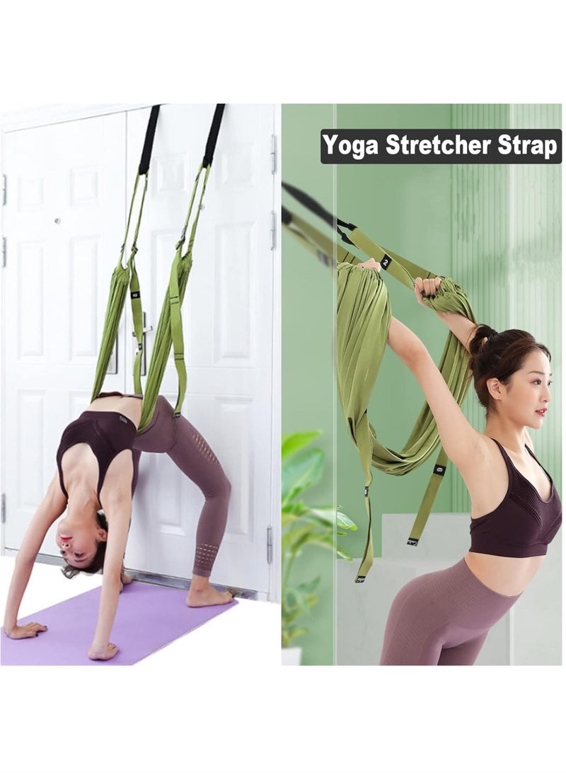 Arabest Yoga Leg Stretcher Strap, Backbend Training Belt with Door Anchor, Flexibility Trainer Stretching Equipment Assist Stretch Strap for Fitness Gymnastics Dance Aerial Yoga Ballet - Image 2