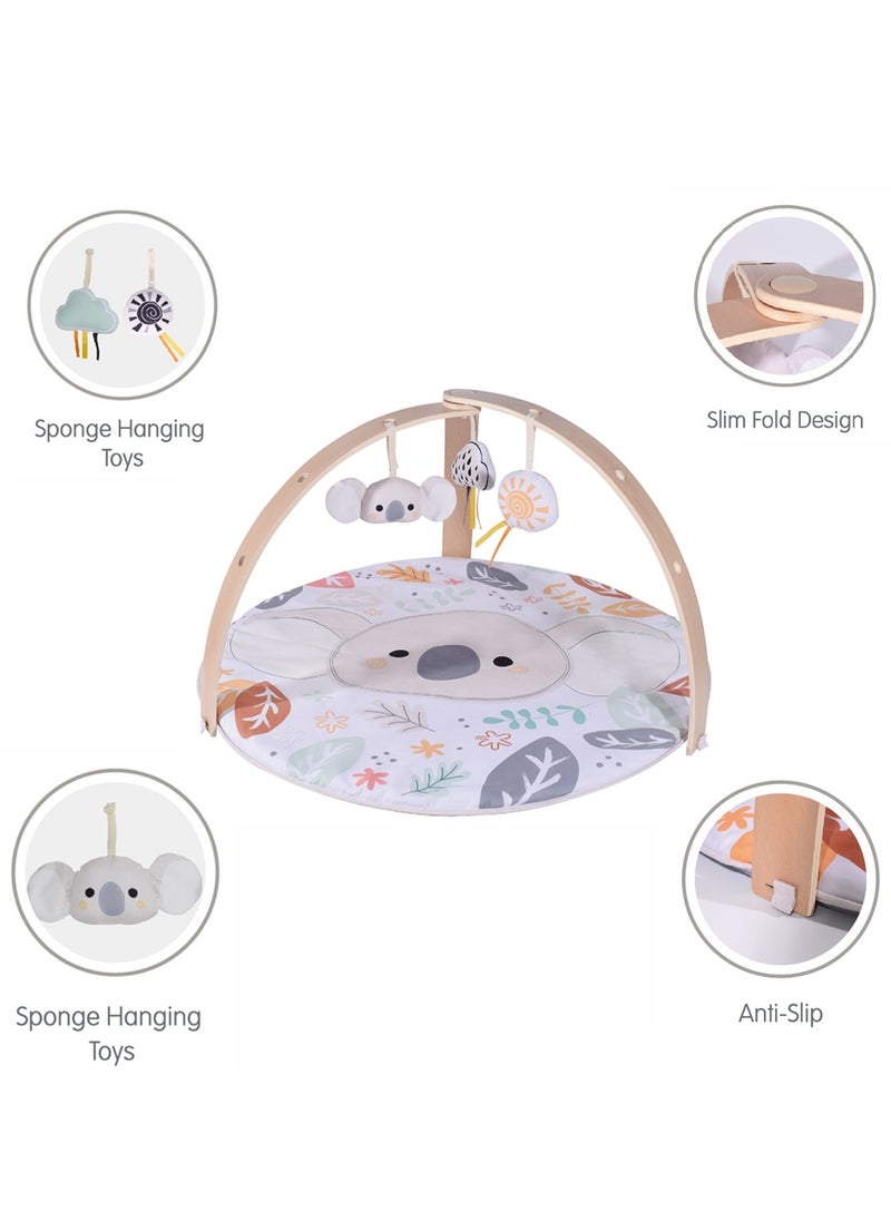 Nyra Wooden Activity Play Gym For Infants With Soft Cushion Floor and Removable Plush Toys - Koala B - pzsku/Z340176DEE4C661F04BE3Z/45/_/1740403038/004dda35-b291-40ba-bf24-bc719bf0bb42