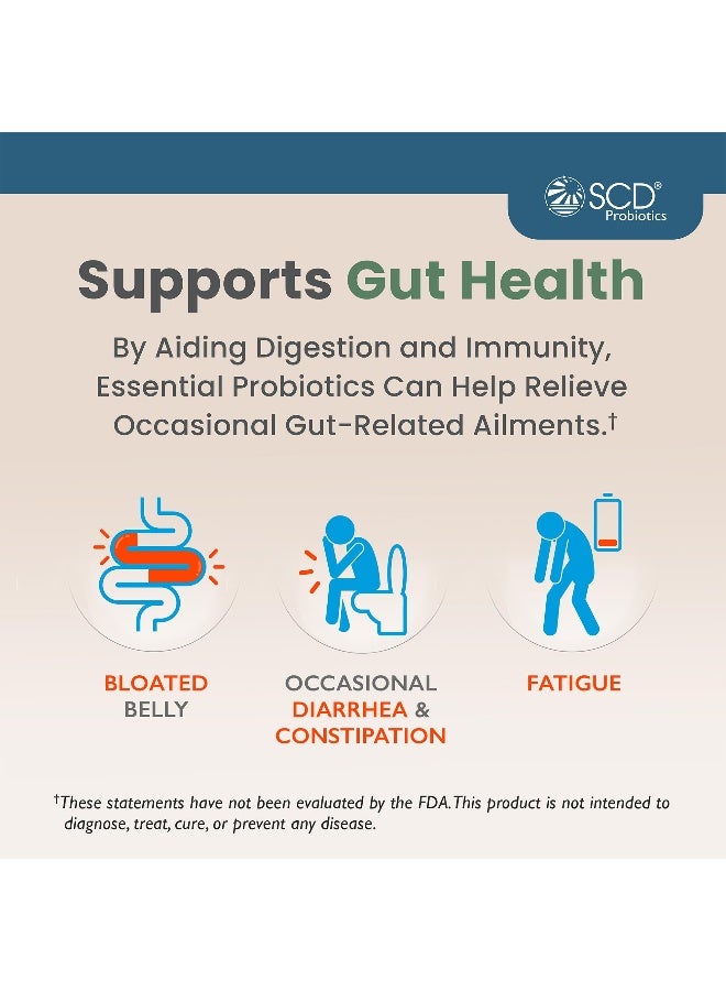 SCD Essential Probiotics for Women, Men, Kids and Toddlers, Travel Probiotic for Digestion and Immunity, Gut Health Liquid Probiotic Supplement with 11 Live Strains – 3 fl oz - Image 3
