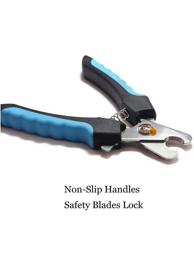 Sage Square Dogs Grooming Kit + Pet Wipes For Dogs & Cats + Professional Pet Nail Cutter + Self Cleaning Slicker Dog Brush + Pet Massage Glove With Adjustable Ring + 4 In 1 Dog Comb - Image 3