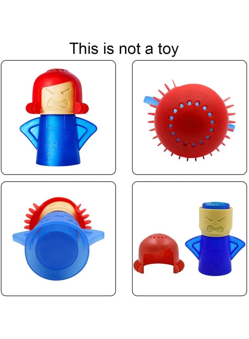 AROAQ Microwave Cleaner, 2 PCS Angry Mama Microwave Cleaner Microwave Oven Steam Cleaner Easily Clean in Minutes Cleans Add Vinegar and Water for Home or Office with English Manual - Image 4