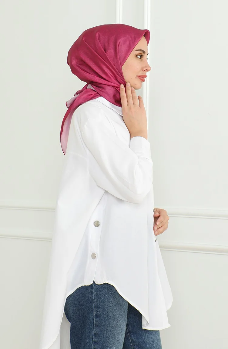 Sefa Merve Karaca Crystal Scarf 81053-01 Light Plum