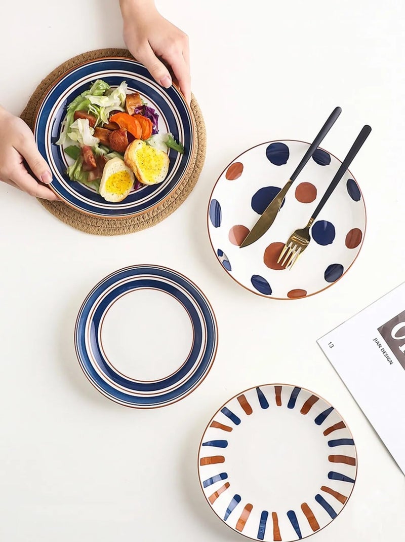 P Plus Fire Ceramic Dipping Bowls - Small Serving Bowls for Side Dishes, Condiment, Sushi, Appetizer, Seasoning - Decorative Plate Set for Serving - Dishwasher & Microwave Safe (Type-B, Set of 12) - Image 5