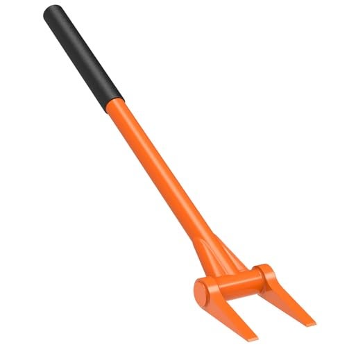 Insaga Demolition Tools - 2mm Steel Straight Handle Wrecking Bar for Wood Floors & Drywall Removal - Demo Deck Board Removal Tool for Contractors, Restoration, 28'' Rounded Handle for Tight Spaces - Image 1