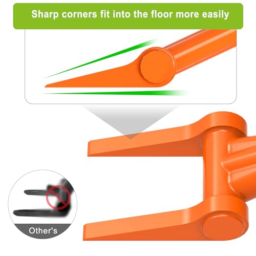 Insaga Demolition Tools - 2mm Steel Straight Handle Wrecking Bar for Wood Floors & Drywall Removal - Demo Deck Board Removal Tool for Contractors, Restoration, 28'' Rounded Handle for Tight Spaces - Image 4