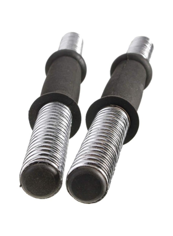 بير زوج من قضبان اليد - قضبان تمرين 40 سم لتدريب القوة، وتمارين القبضة والساعد، وصالة الألعاب الرياضية المنزلية، واللياقة البدنية، والبيلاتس، والعلاج الطبيعي، مع قبضة متينة مانعة للانزلاق للرجال والنساء - Image 4