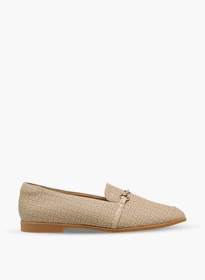 Flora Bella By Shoexpress Flora Bella Women Monogram Print Loafers - Image 3