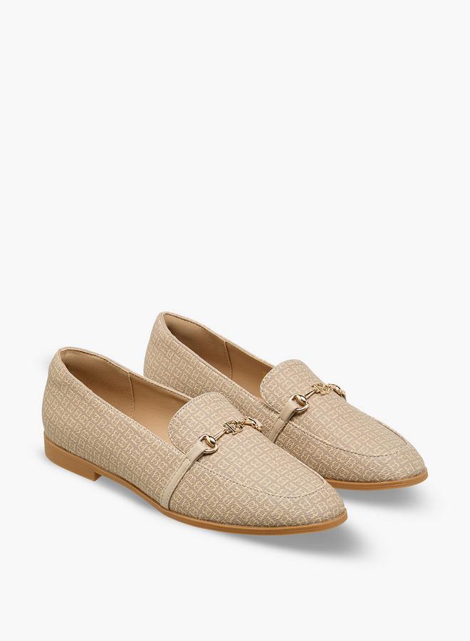 Flora Bella By Shoexpress Flora Bella Women Monogram Print Loafers - Image 1