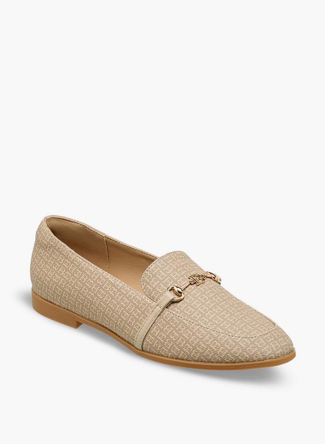 Flora Bella By Shoexpress Flora Bella Women Monogram Print Loafers - Image 2