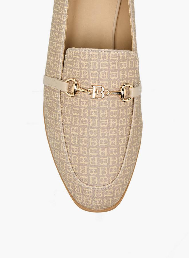 Flora Bella By Shoexpress Flora Bella Women Monogram Print Loafers - Image 4