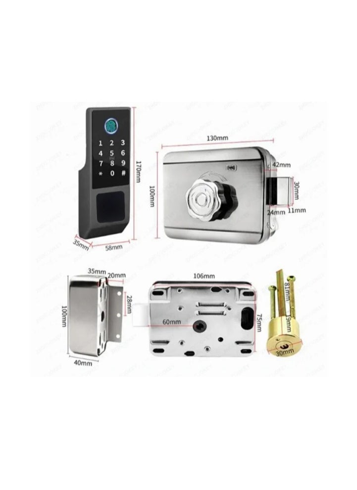 Fingerprint Door Lock Waterproof Outdoor Gate Lock Tuya App Digital Passcode IC Card Keyless Front Door Electronic Lock - pzsku/Z3401DEFCDEFEE347C0C4Z/45/_/1732445170/acdd8cc6-e32e-49a7-973a-34fe5a361360