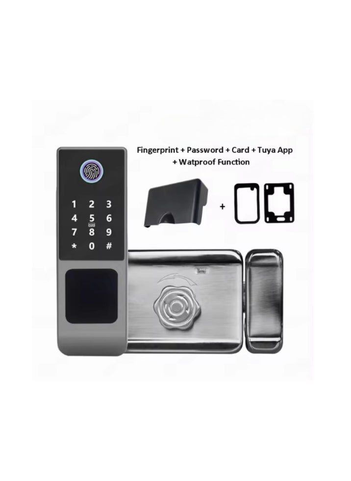 Fingerprint Door Lock Waterproof Outdoor Gate Lock Tuya App Digital Passcode IC Card Keyless Front Door Electronic Lock - pzsku/Z3401DEFCDEFEE347C0C4Z/45/_/1739088609/ecacc80a-fa58-4e28-a7af-c3bee9fa66c6