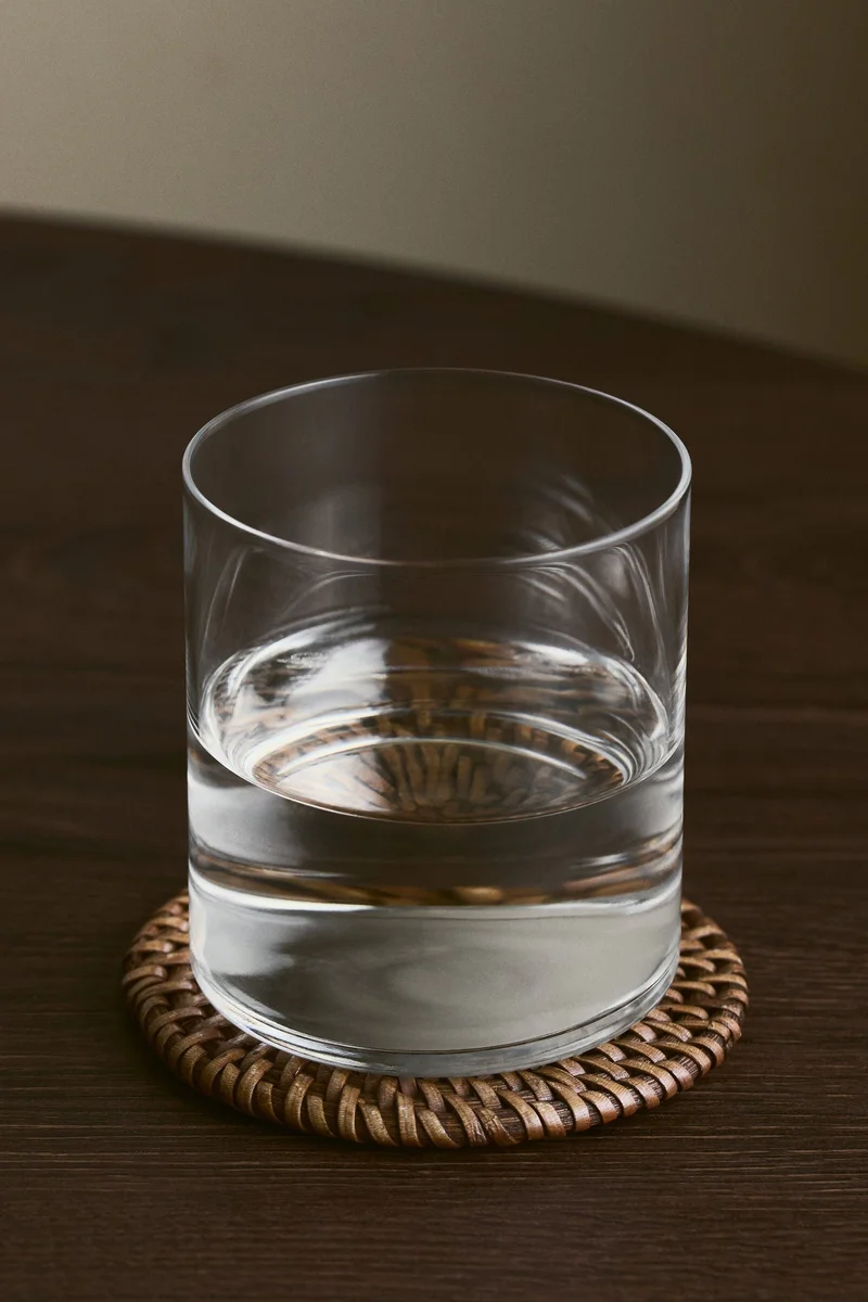 H&M 4-pack rattan coasters