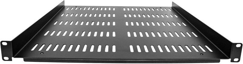 StarTech .com 1U Server Rack Shelf - Universal Vented Rack Mount Cantilever Tray for 19" Network Equipment Rack & Cabinet - Durable Design - Weight Capacity 55lb/25kg - 20" Deep (SHELF-1U-20-FIXED-V) - Image 3