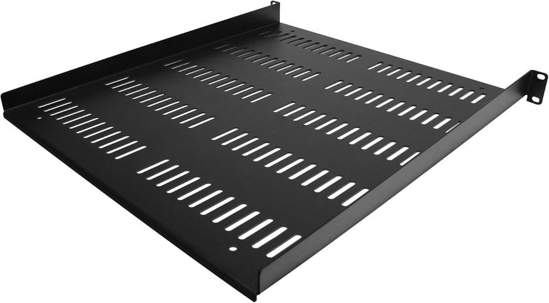 StarTech .com 1U Server Rack Shelf - Universal Vented Rack Mount Cantilever Tray for 19" Network Equipment Rack & Cabinet - Durable Design - Weight Capacity 55lb/25kg - 20" Deep (SHELF-1U-20-FIXED-V) - Image 2