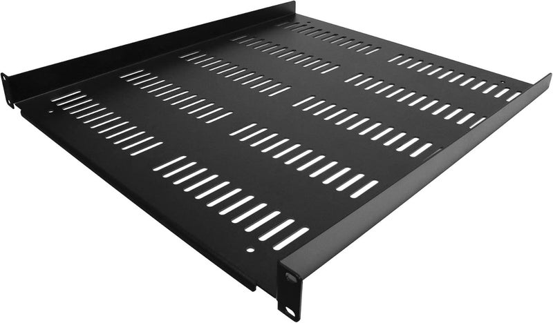 StarTech .com 1U Server Rack Shelf - Universal Vented Rack Mount Cantilever Tray for 19" Network Equipment Rack & Cabinet - Durable Design - Weight Capacity 55lb/25kg - 20" Deep (SHELF-1U-20-FIXED-V) - Image 1