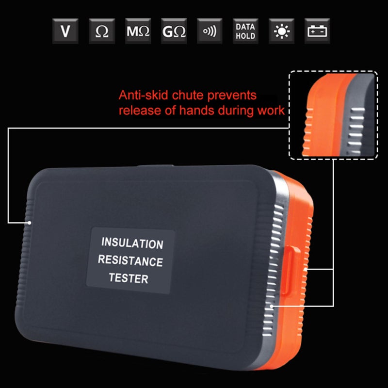 Digital Voltage Tester: 1 Portable Meter With Large LCD Display - Strong Anti-Magnetic Anti-Interference Function Insulation Resistance Tester For Electrical Equipment Power Facilities Telecommunicati - Image 3