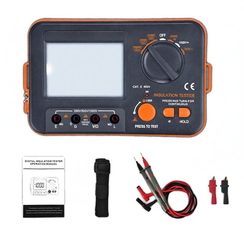 Digital Voltage Tester: 1 Portable Meter With Large LCD Display - Strong Anti-Magnetic Anti-Interference Function Insulation Resistance Tester For Electrical Equipment Power Facilities Telecommunicati - Image 1