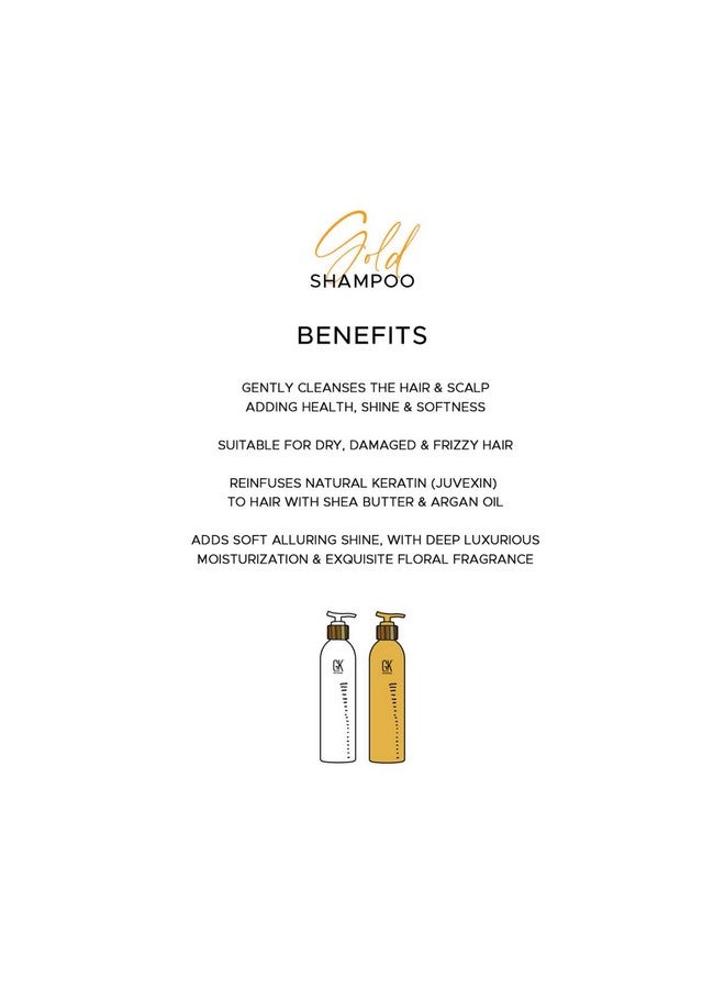 GK Hair Global Keratin GK Hair Gold Shampoo - 250ML - Image 3
