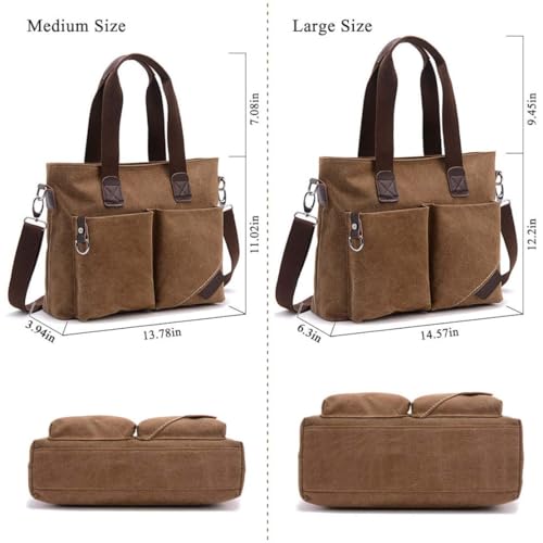 ToLFE Women Top Handle Satchel Handbags Tote Purse Shoulder Bag (Large: (L) 14.57" x(W) 6.3" x(H) 12.2", Green-(large)) - Image 4