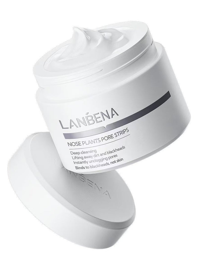 LANBENA Nose Plants Pore Strips Blackhead Remover Black Mask Charcoal Mask Peel off Mask Facial Pore Cleanser Purifying Face Mask Nose Strips - Image 1