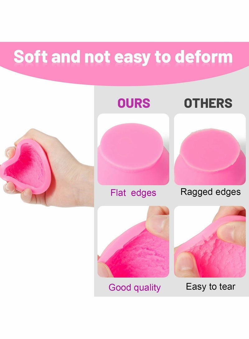 SOLARAE Ice Cream Ball Shape Molds, Silicone 3D Mold for Cookie Pastry Soap Candle Clay Aromatherapy Plaster, Wedding Cake Chocolate Dessert Pudding Mousse Decor DIY Kitchen Baking (3pcs) - Image 2