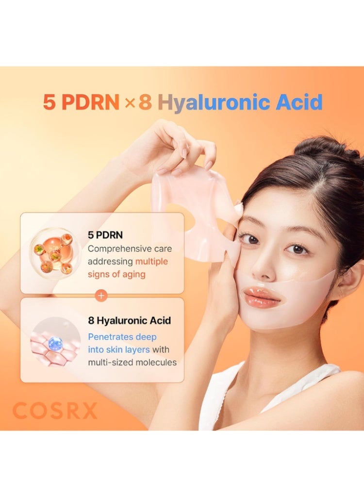 COSRX 5 PDRN Hyaluronic Acid Vital Hydrating Hydrogel Face Mask 3EA – Korean Hydrogel Mask for Deep Moisture & Glow 50gml - Image 5