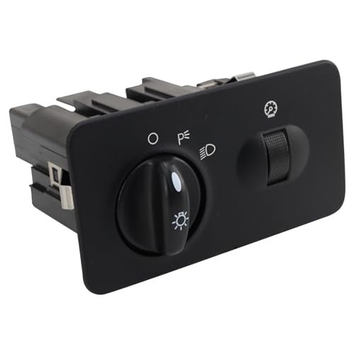TRQ Headlight Switch Compatible with 2001-2004 Ford F-250 Super Duty 2001-2003 F-350 Super Duty 2001 F-450 Super Duty F-550 Super Duty - Image 1
