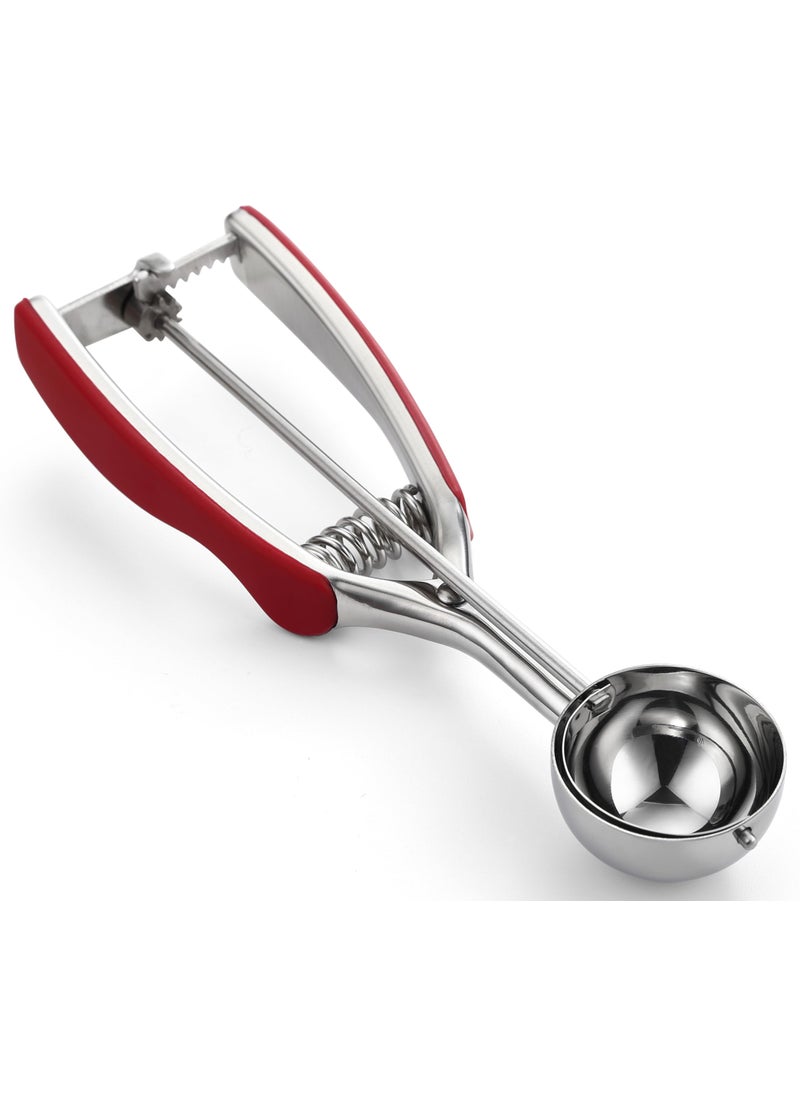 Spring Chef Spring Chef Red Medium 17 Tbsp Cookie Scoop for Baking  Stainless Steel 40 Melon Baller Scoop with Trigger Release  Multifunctional Food Scooper for Kitchen  Dishwasher Safe Cookie Baller 