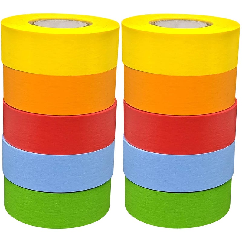 Bartovation Science Lab Labeling Tape Variety Pack, 500 Inches Long x 3/4 Inch Width, 1 Inch Diameter Core [10 Total Rolls of 5 Assorted Colors] for Color Coding and Marking - Image 3
