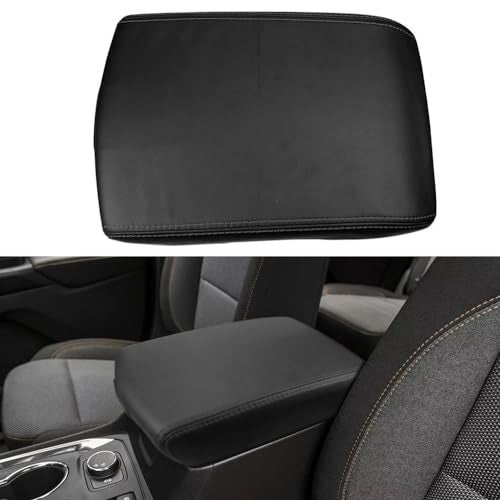 LEXLEY for 2018 2019 2020 2021 2022 2023 2024 2025 Traverse Accessories Front Armrest Box Cover Center Console Pad Waterproof AntiScratch Leather Protector CoversBlack Stitches