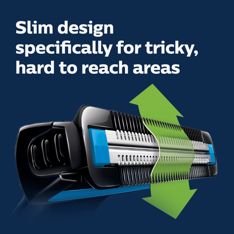 نوريلكو فيليبس نوريلكو جهاز حلاقة الجسم سلسلة 1100، BG1026/60، ماكينة حلاقة شعر الجسم مقاومة للماء للرجال - Image 4