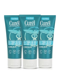 Curel Curel Extreme Dry Hand Cream, Travel Size Lotion for Dryness Relief, Easily Absorbed Hand Cream for Long-Lasting Relief after Washing Hands, with Eucalyptus Extract, 3 Fl Oz (Pack of 3)  - Image 1