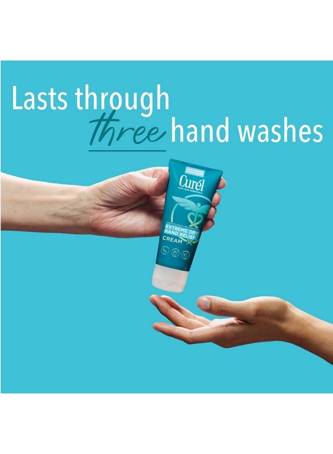 Curel Extreme Dry Hand Cream, Travel Size Lotion for Dryness Relief, Easily Absorbed Hand Cream for Long-Lasting Relief after Washing Hands, with Eucalyptus Extract, 3 Fl Oz (Pack of 3) - Image 3
