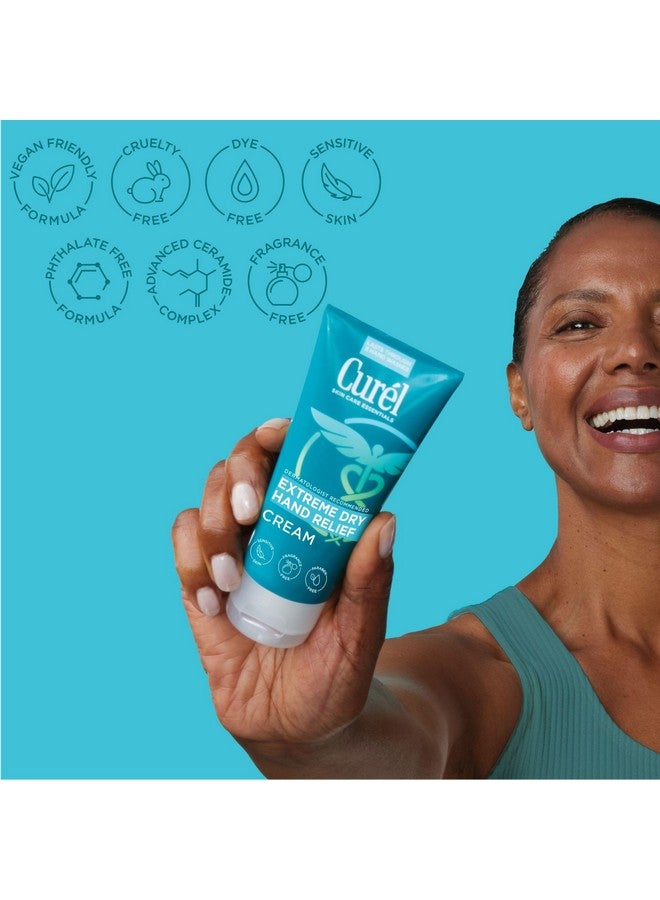 Curel Extreme Dry Hand Cream, Travel Size Lotion for Dryness Relief, Easily Absorbed Hand Cream for Long-Lasting Relief after Washing Hands, with Eucalyptus Extract, 3 Fl Oz (Pack of 3) - Image 5