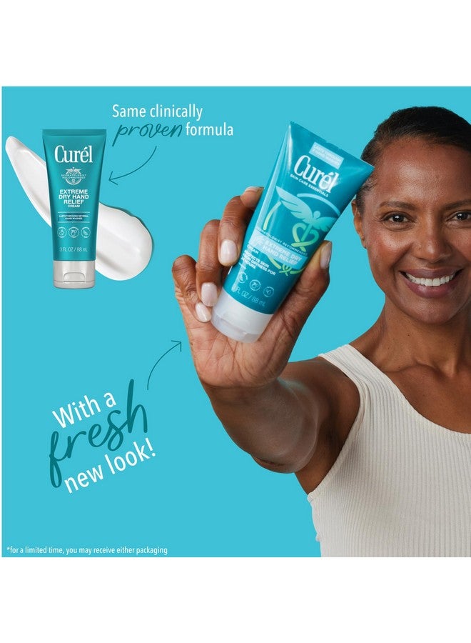 Curel Extreme Dry Hand Cream, Travel Size Lotion for Dryness Relief, Easily Absorbed Hand Cream for Long-Lasting Relief after Washing Hands, with Eucalyptus Extract, 3 Fl Oz (Pack of 3) - Image 2