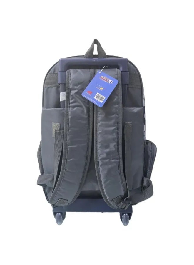 Captain Tsubasa Kids Trolley Backpack with Wheels â€“ Rolling School Bag for Boys Football Design Travel School Bag - Image 2