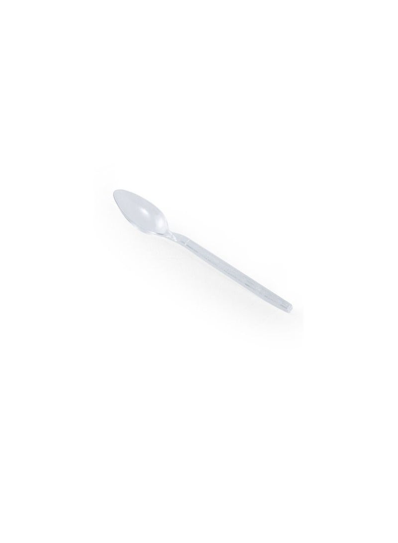 Falconpack Disposable Clear Plastic Table Spoon HD (2 Pack X 25 Pieces) - Image 2
