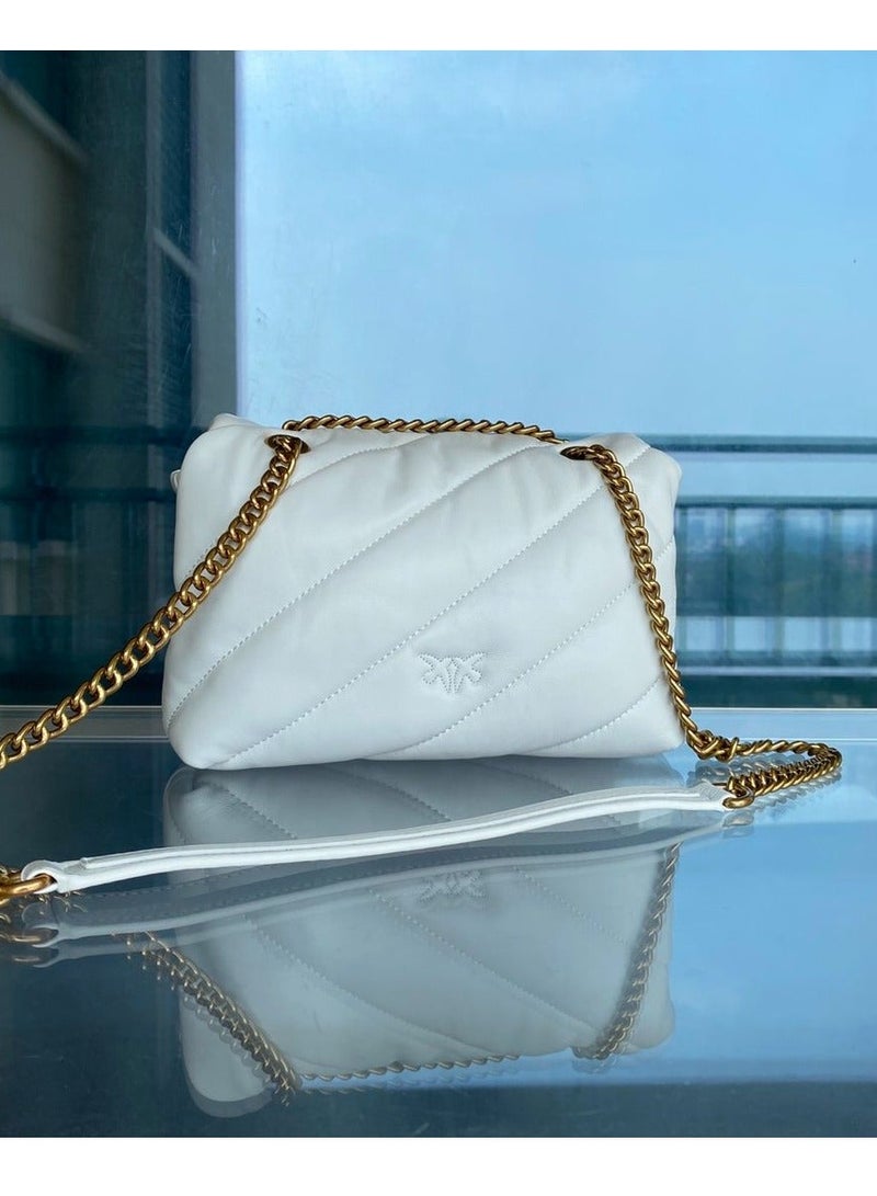 Pinko Chain Badge Crossbody Shoulder Bag 21*15*9.5cm - Image 3