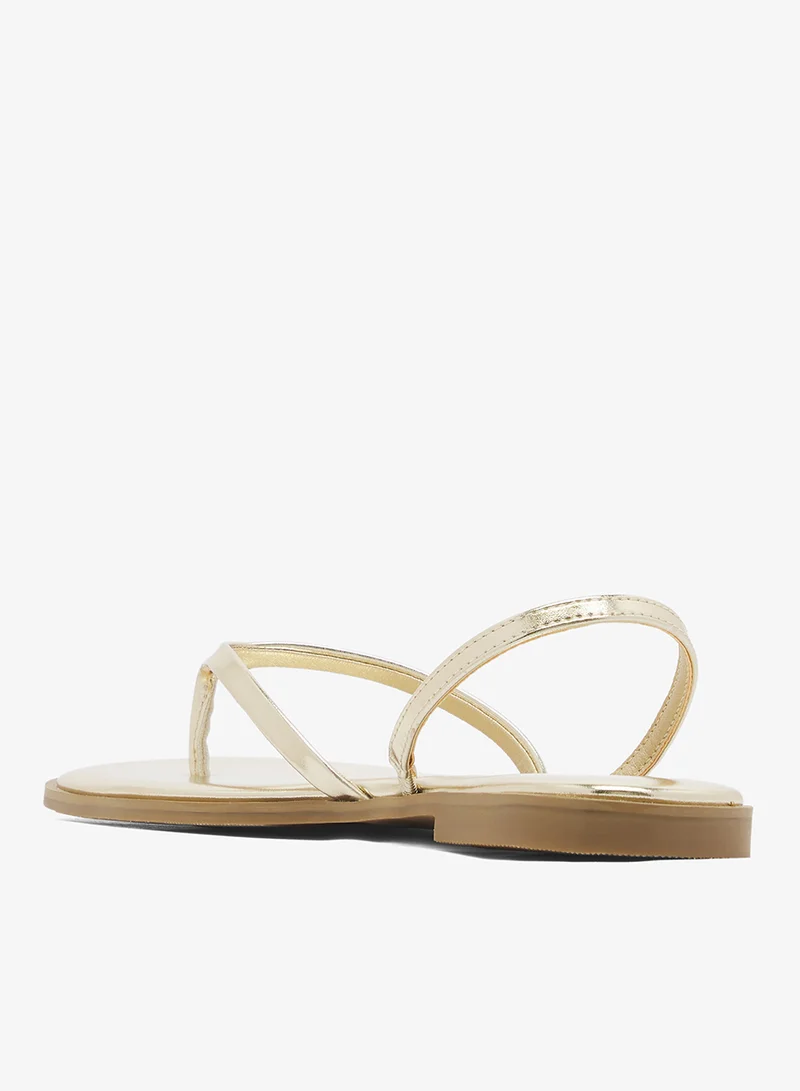 London Rebel  Florie Multi Strap Flat Flip Flops for Women | Best Price UAE