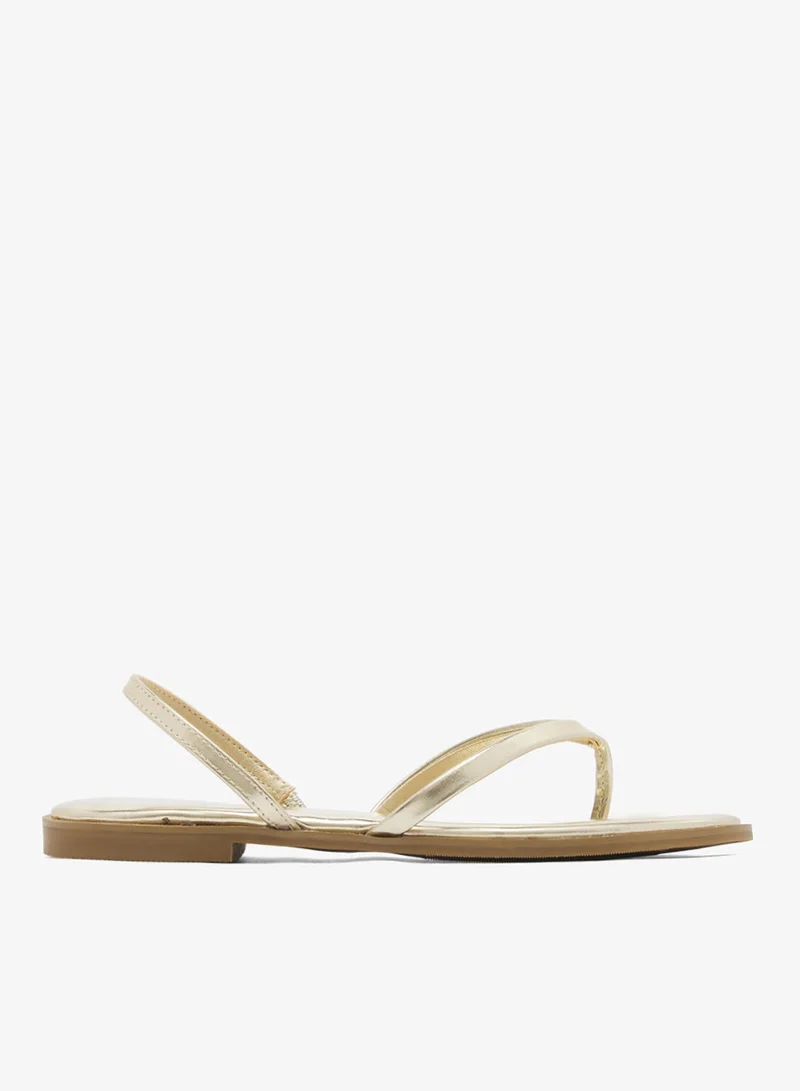 London Rebel Florie Multi Strap Flat Flip Flops