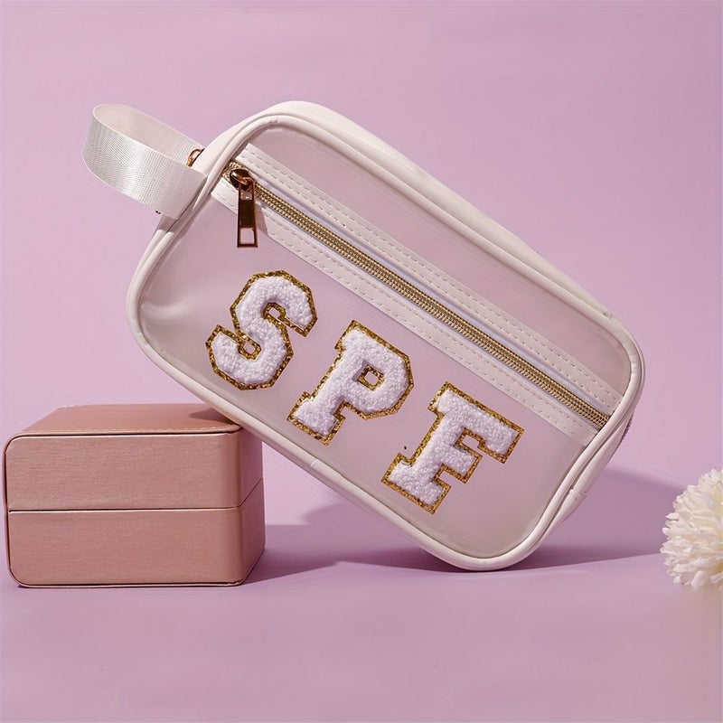 Transparent Large Capacity Makeup Bag With Handle For Women Travel - Image 5